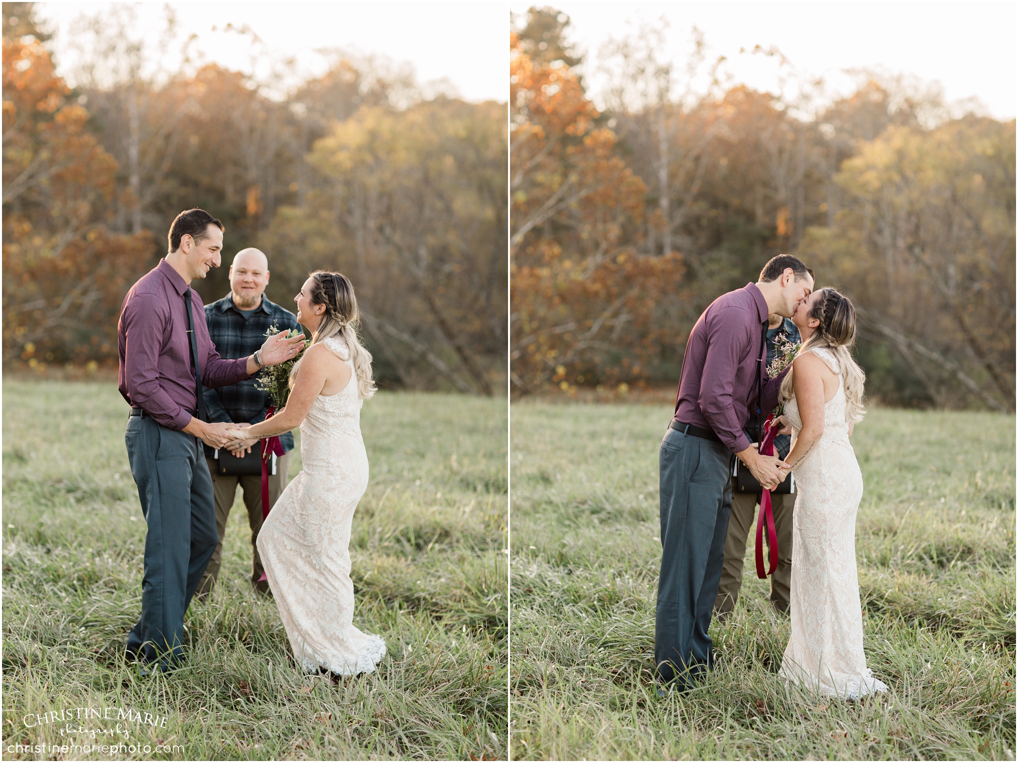 fall elopement photos, christine marie photography