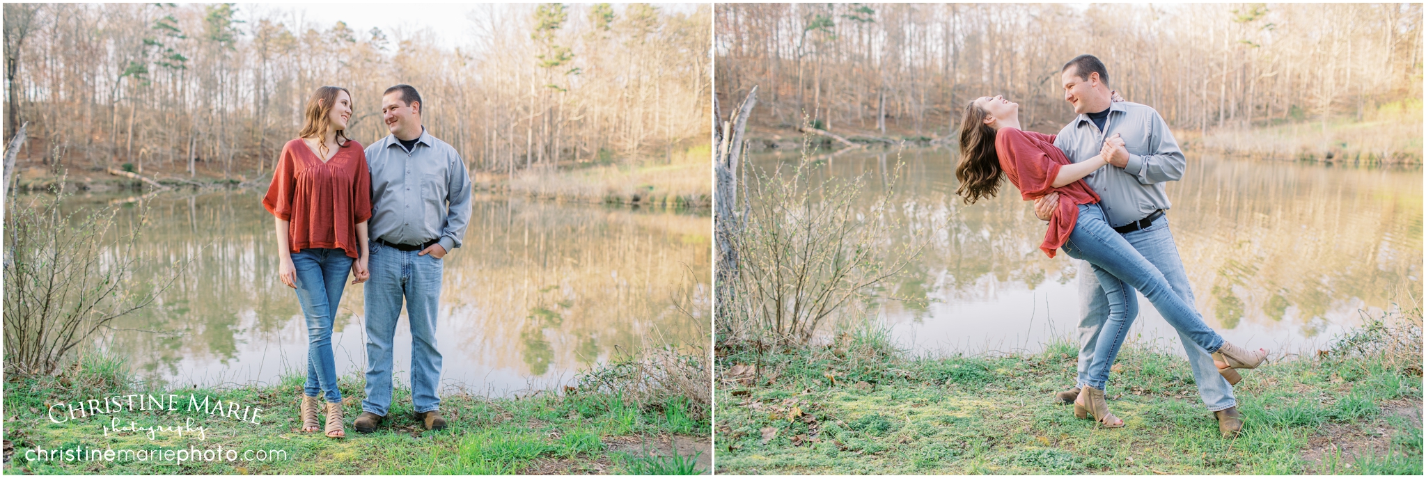engagement session by water cumming ga