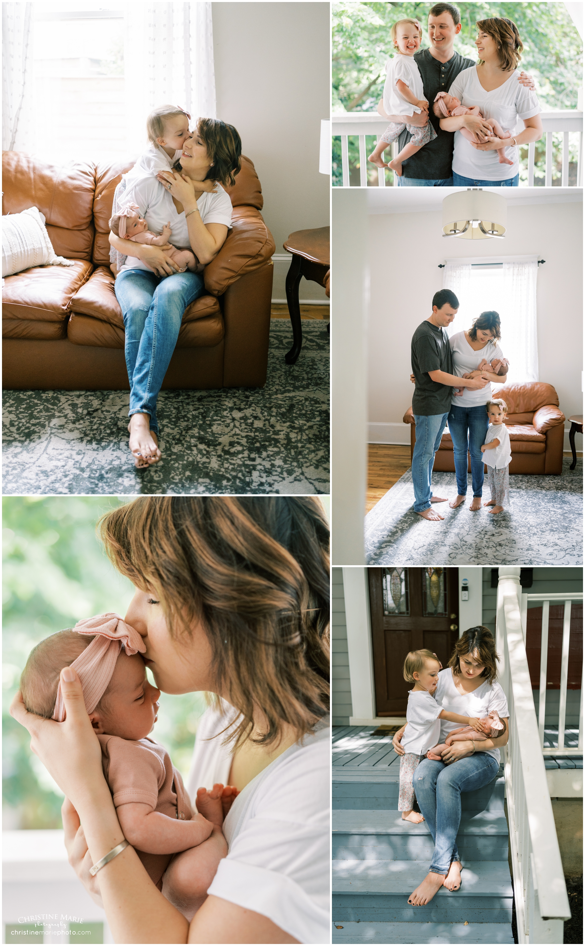 natural newborn and family photos in Atlanta home