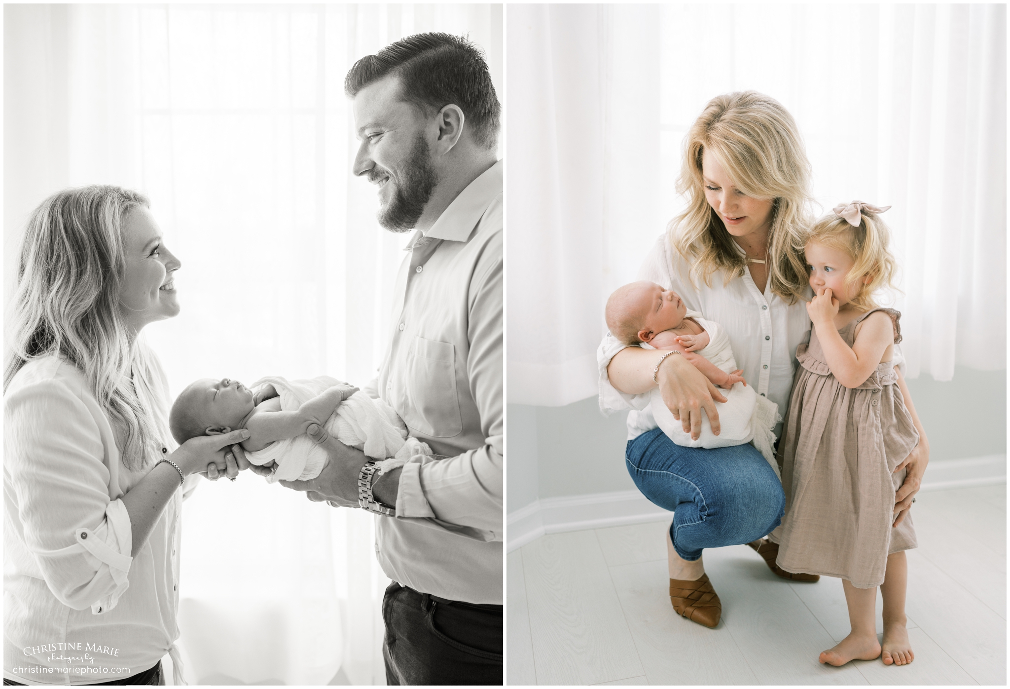 natural light family photos in atlanta studio