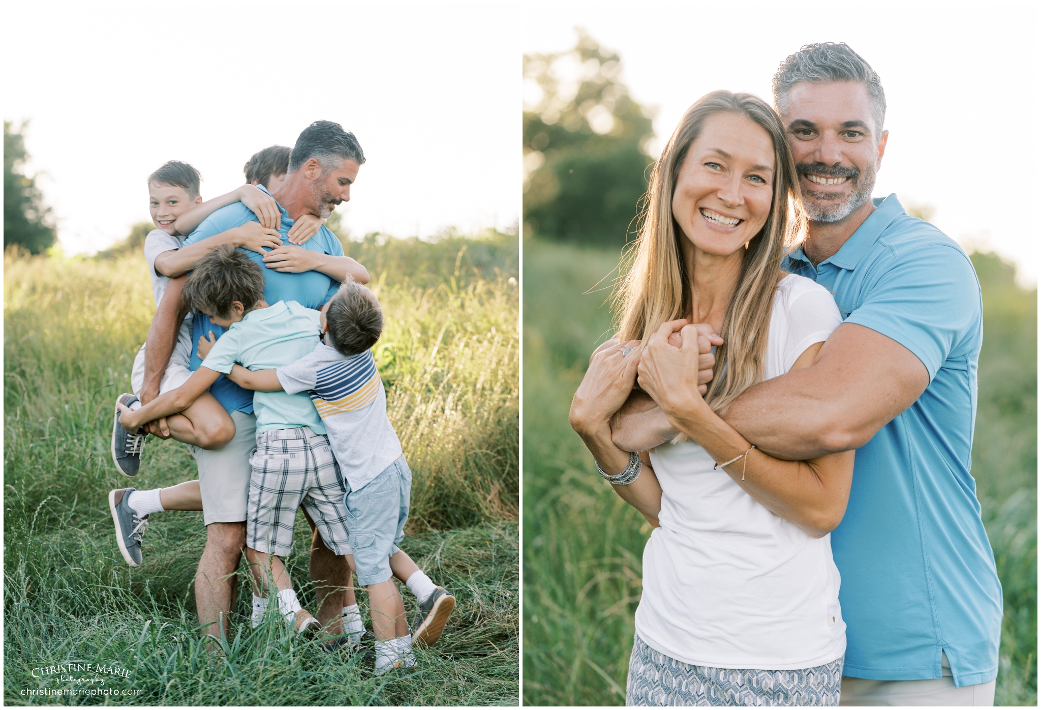 dad being tackled by his boys, cumming family photographer