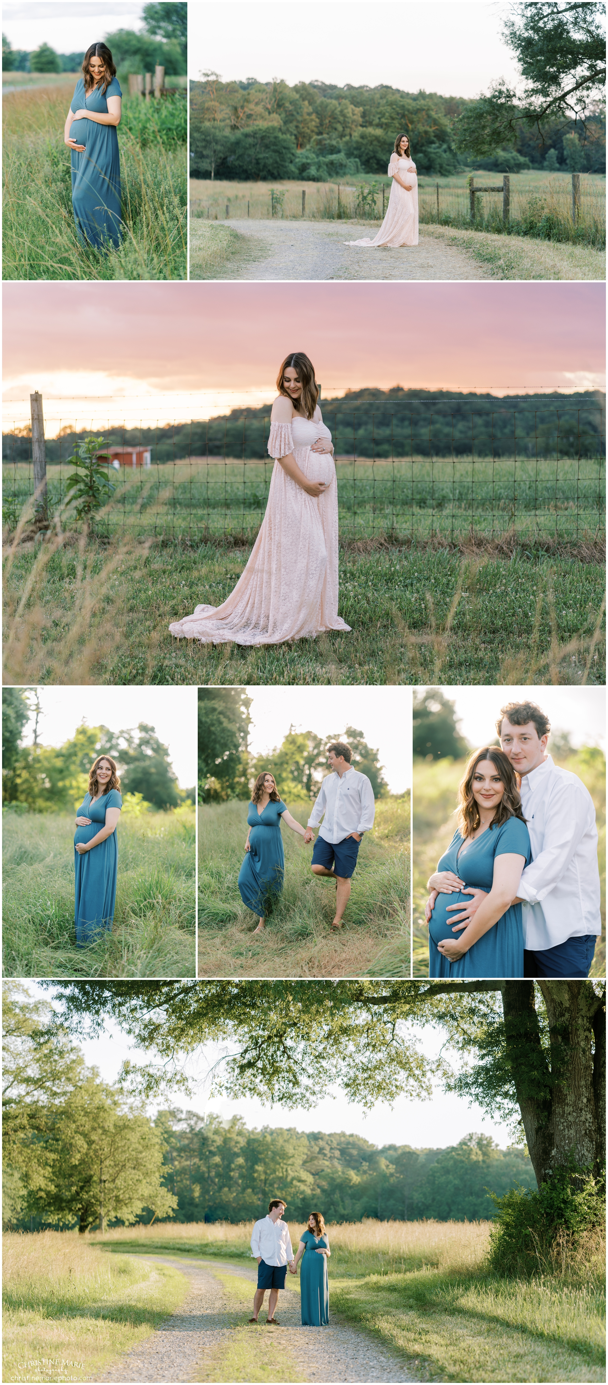maternity session at sunset in cumming ga 