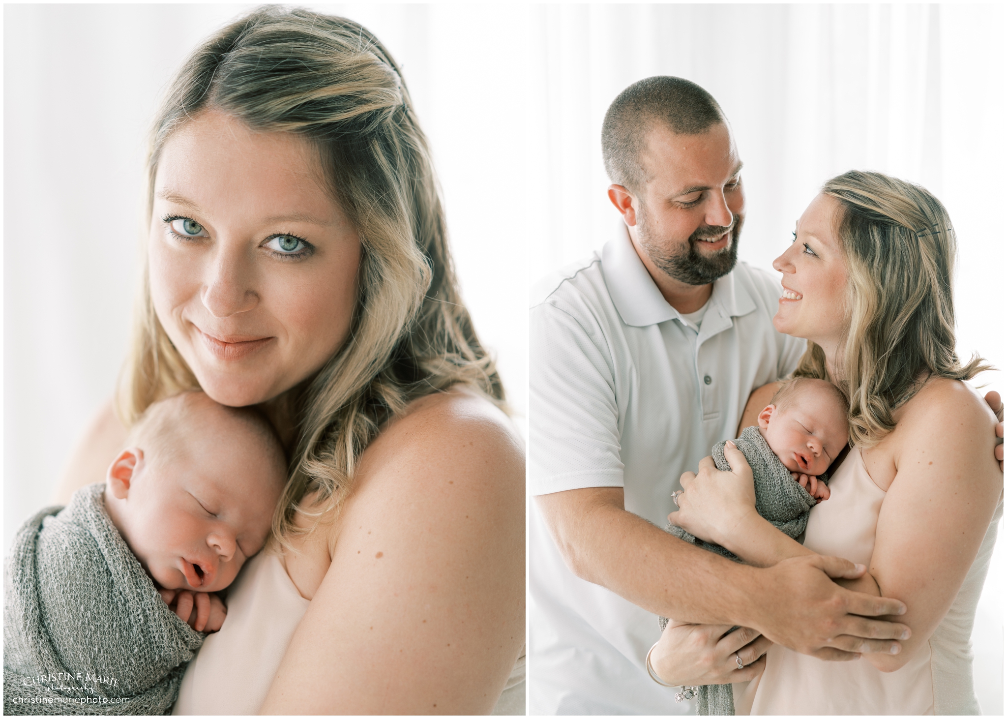 cumming newborn photography in studio