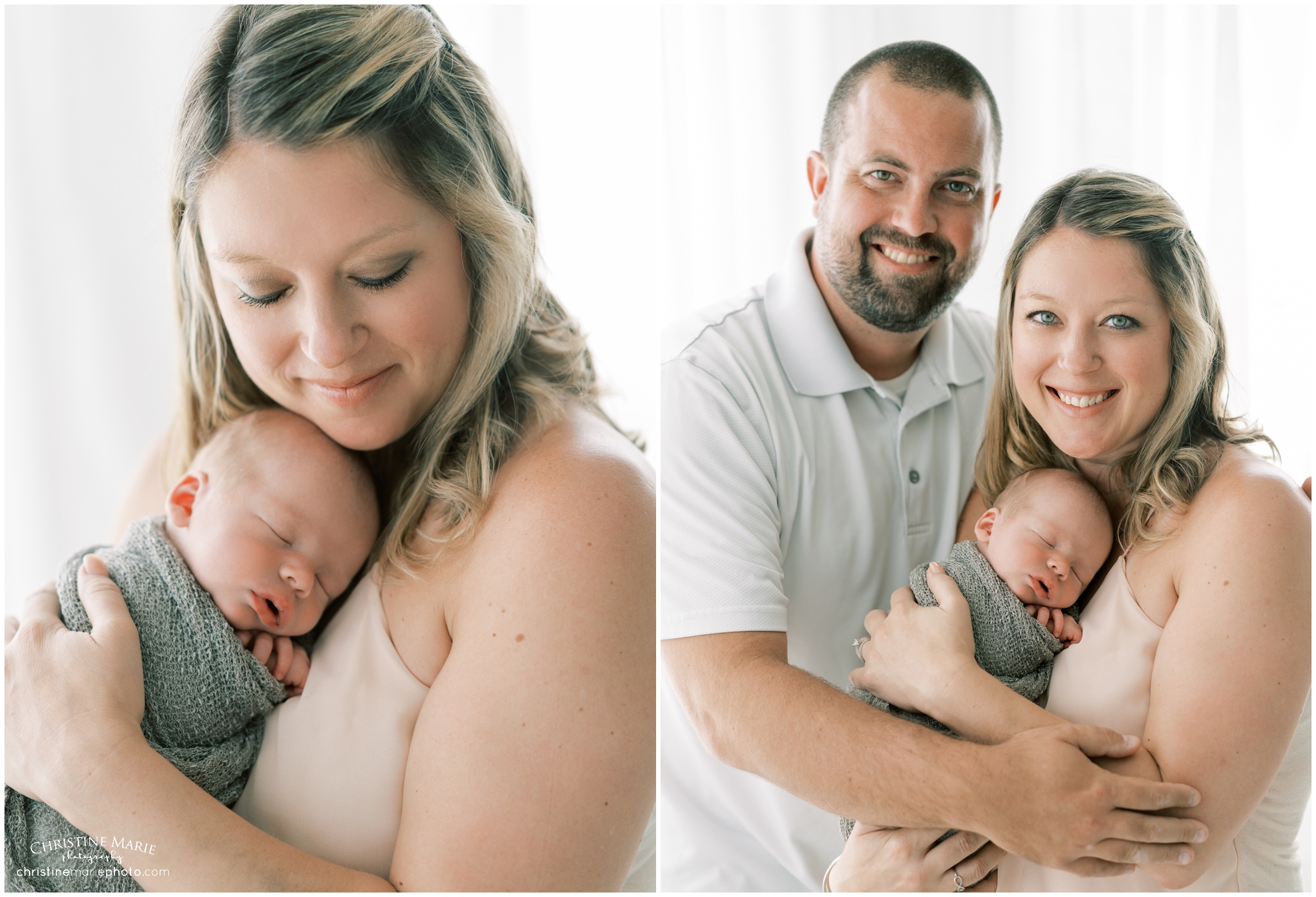 Atlanta newborn photography in studio