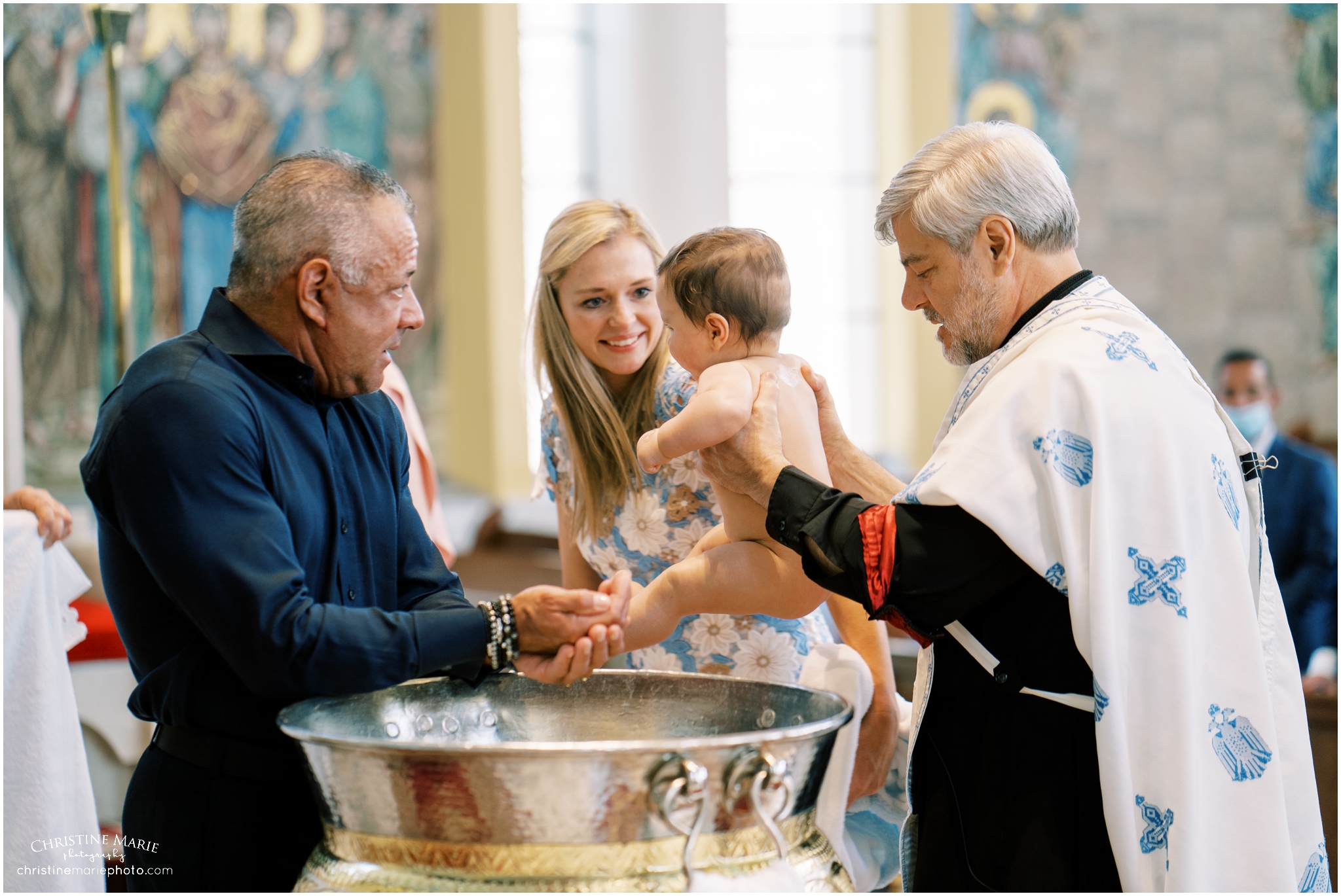 Greek Orthodox baptism photos in Atlanta