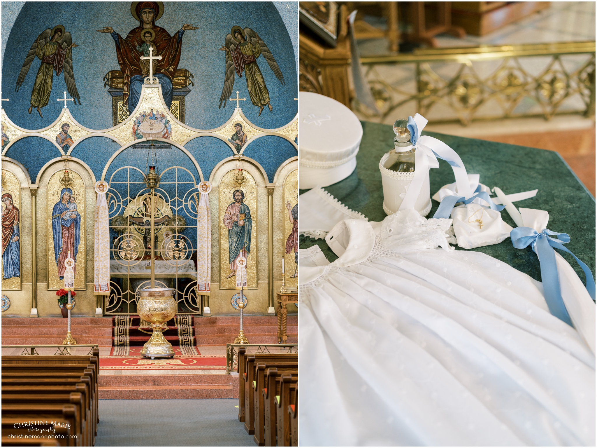 Baptism in the Greek Orthodox Cathedral of the Annunciation in Atlanta