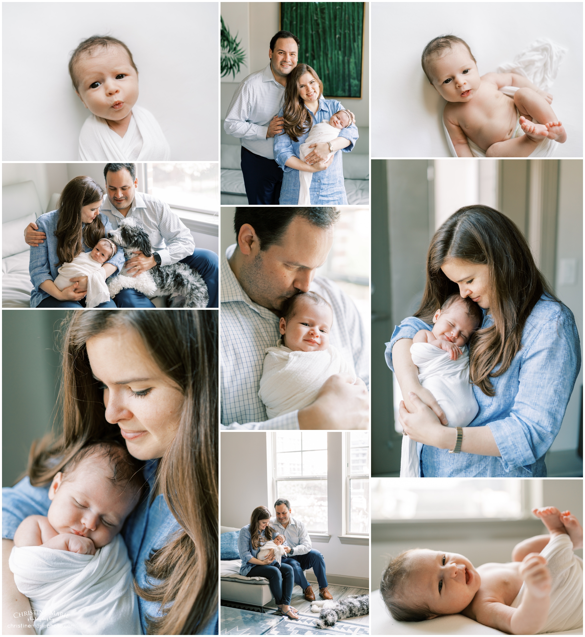 lifestyle newborn session in the home in atlanta