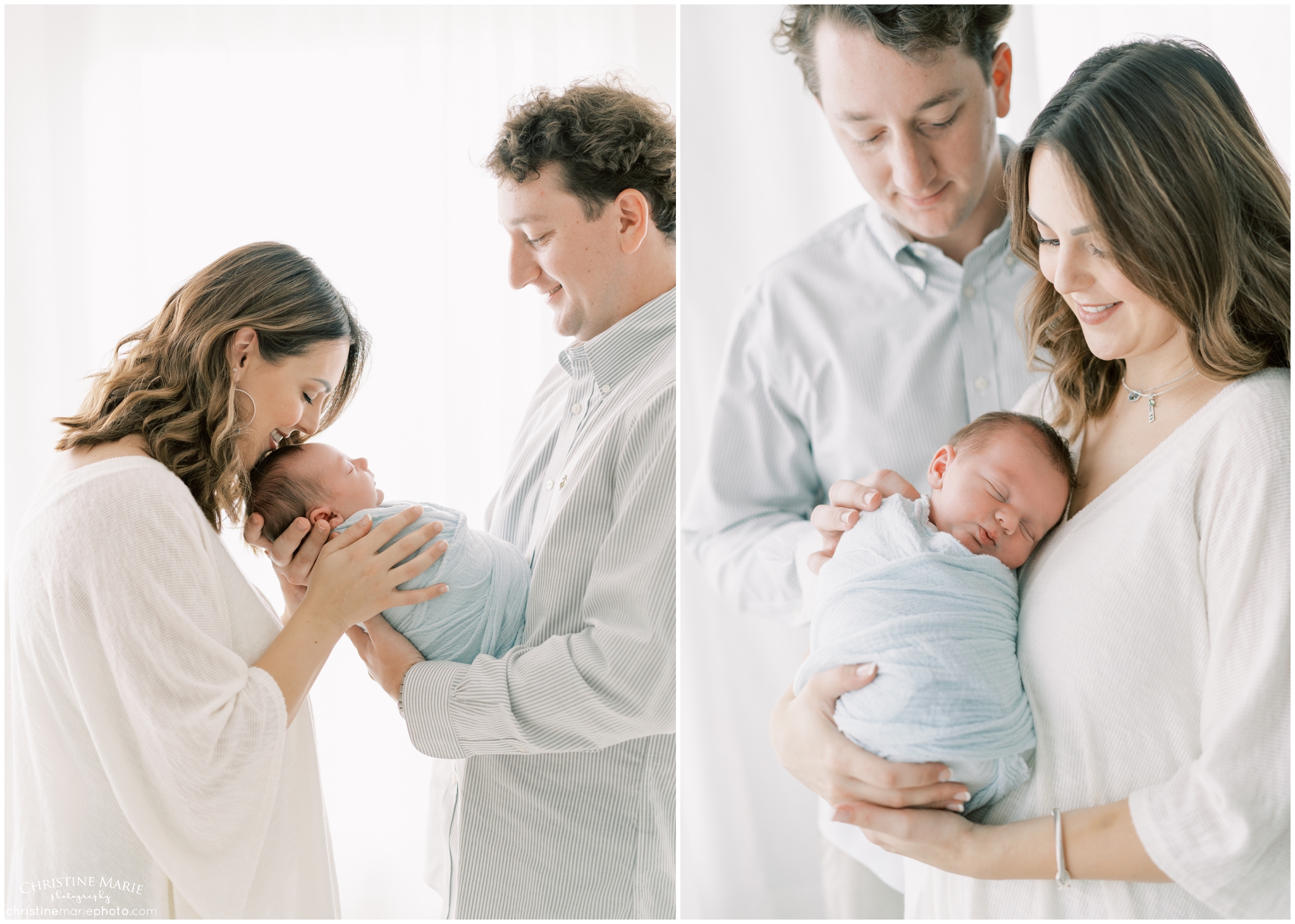 natural newborn photography with lots of light
