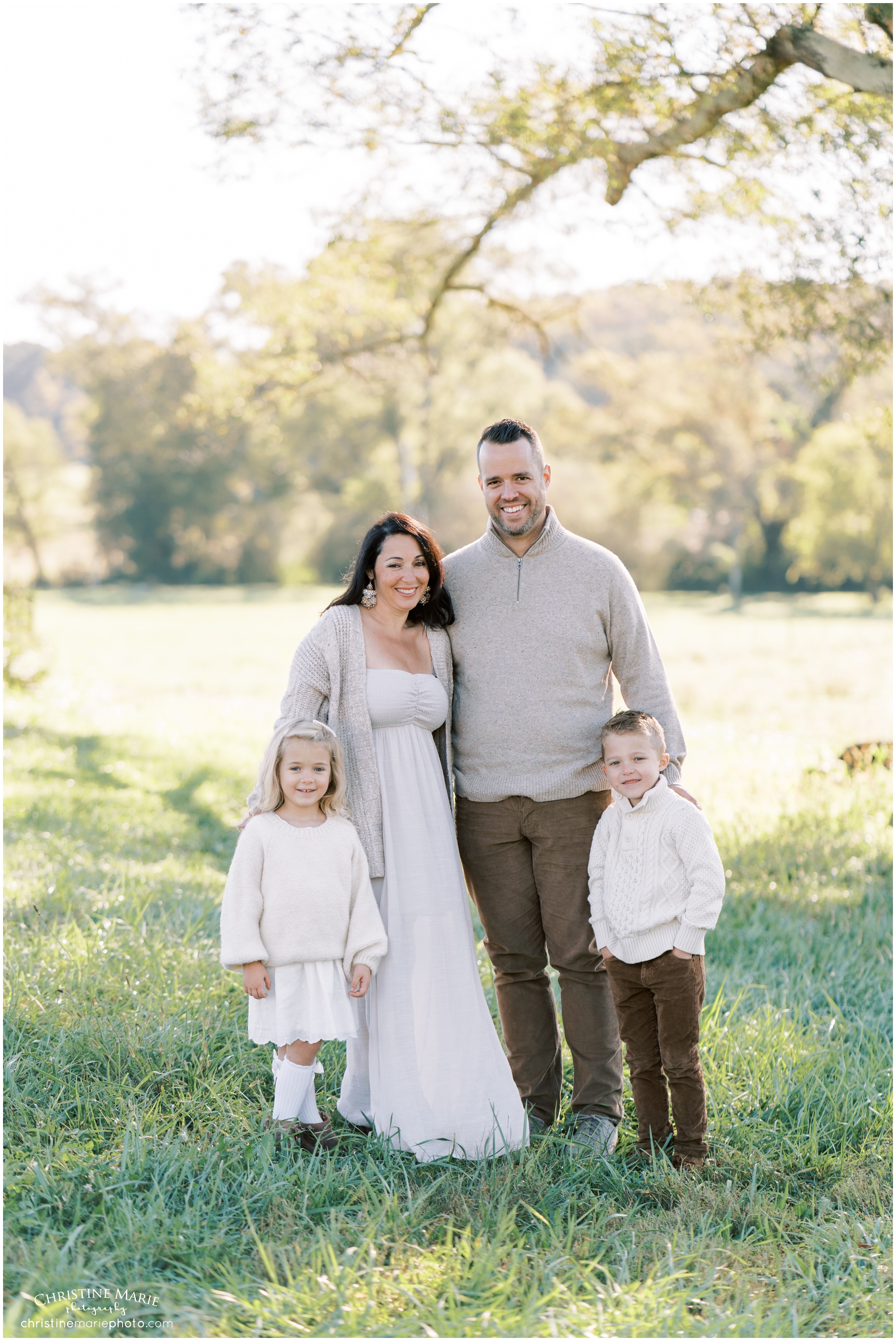 natural fall family photos in Cumming GA