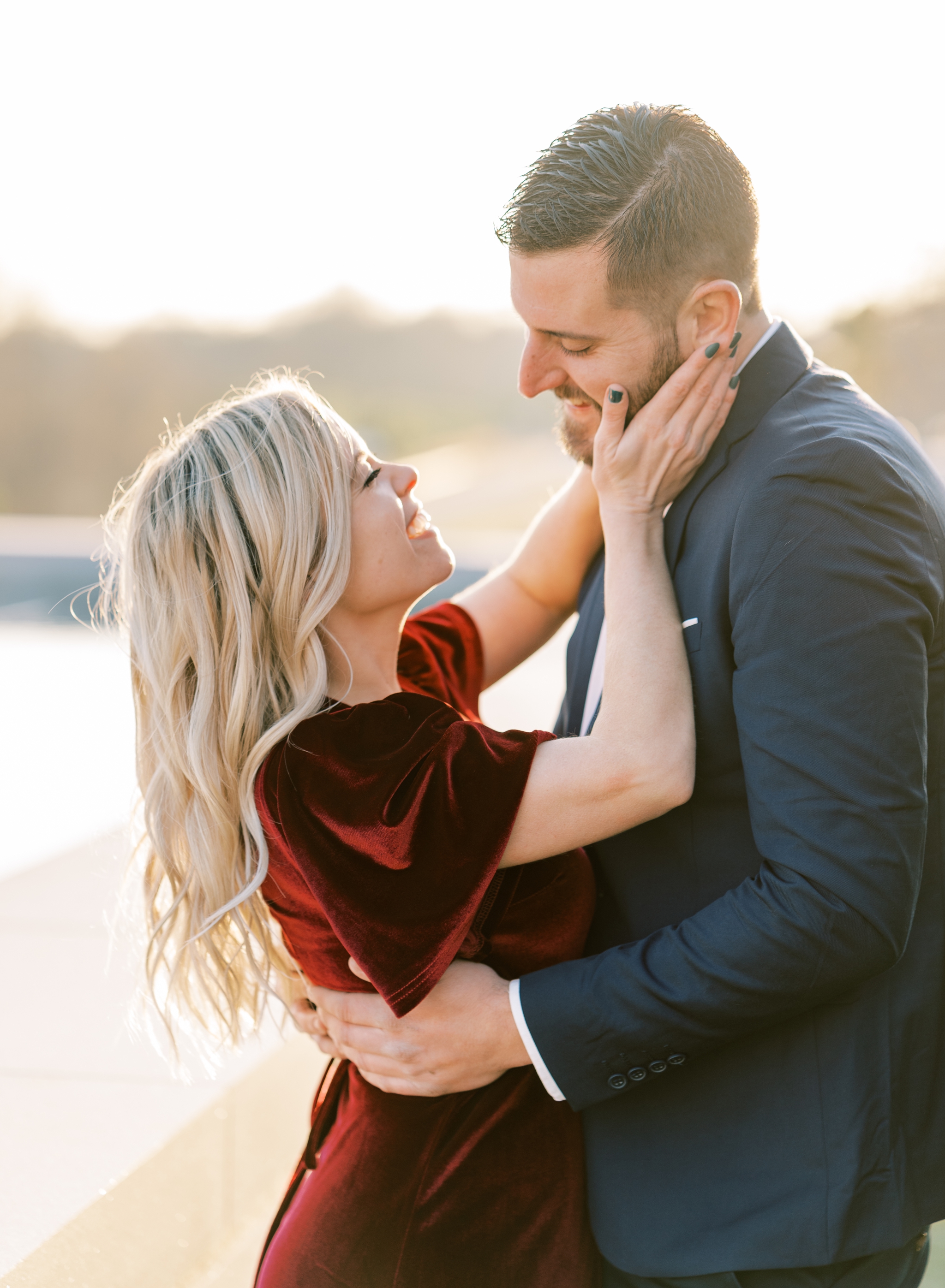 natural engagement photos in North, GA