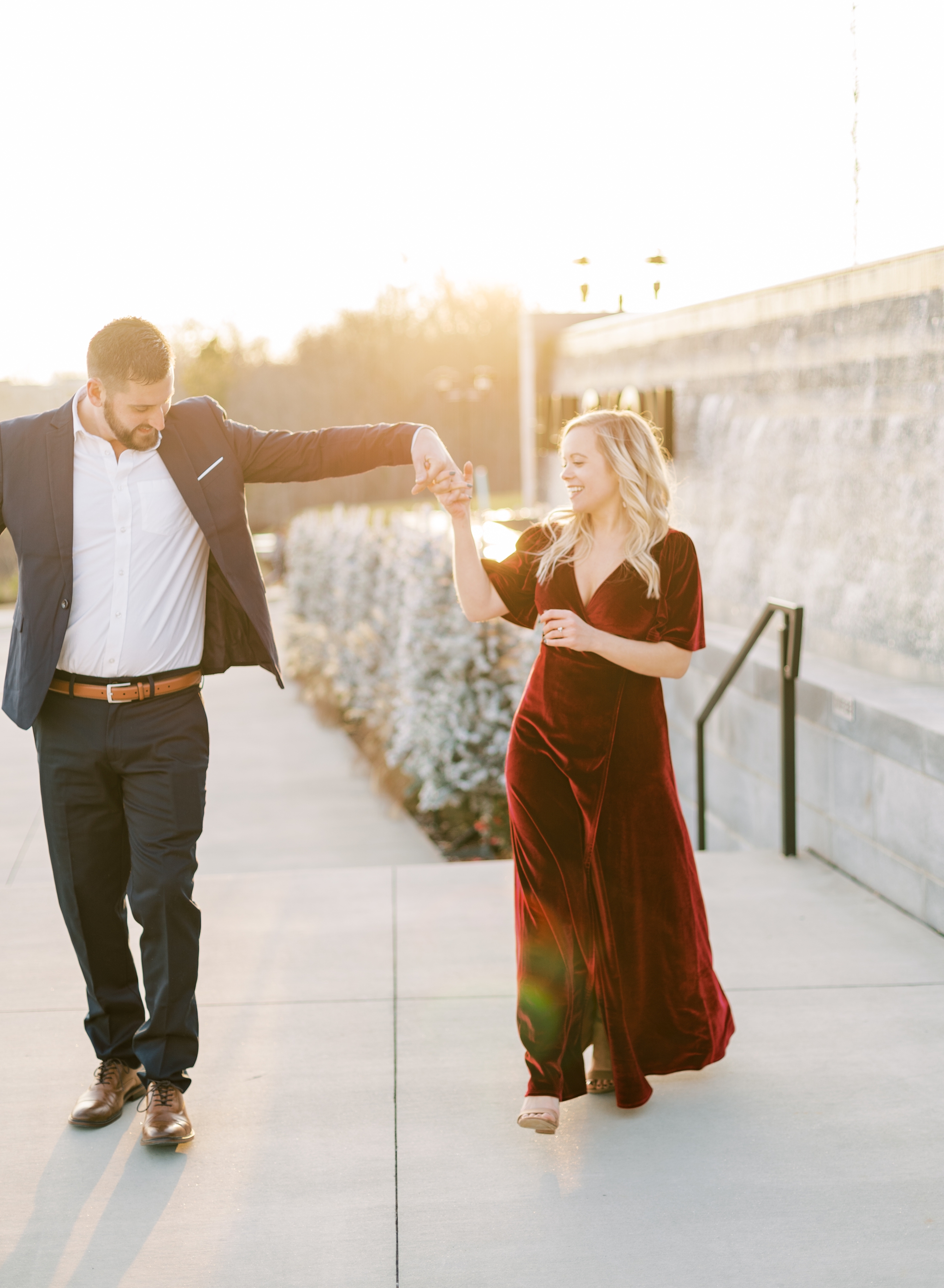 holiday engagement session in Cumming GA