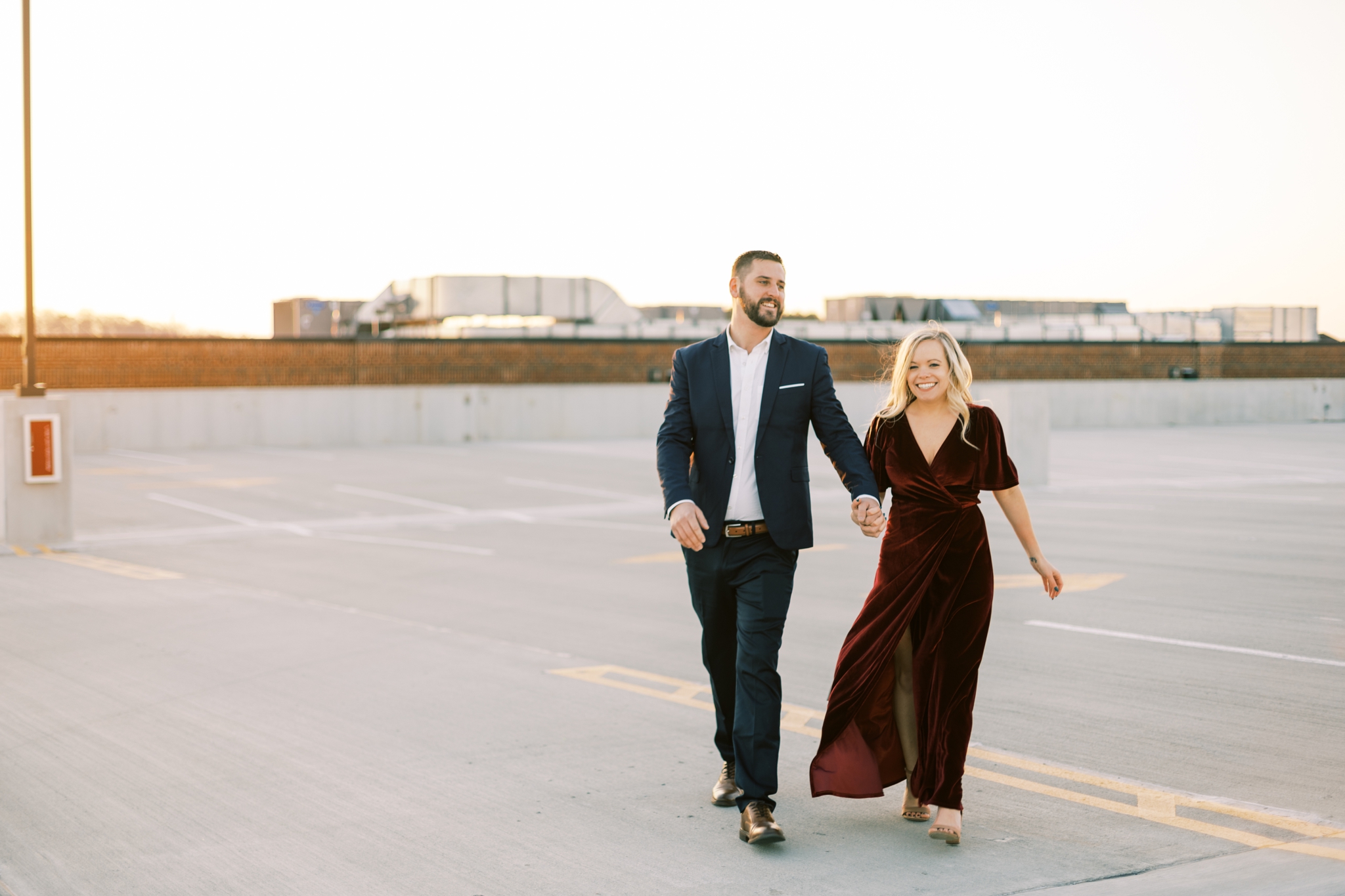 parking deck engagement photos north georgia