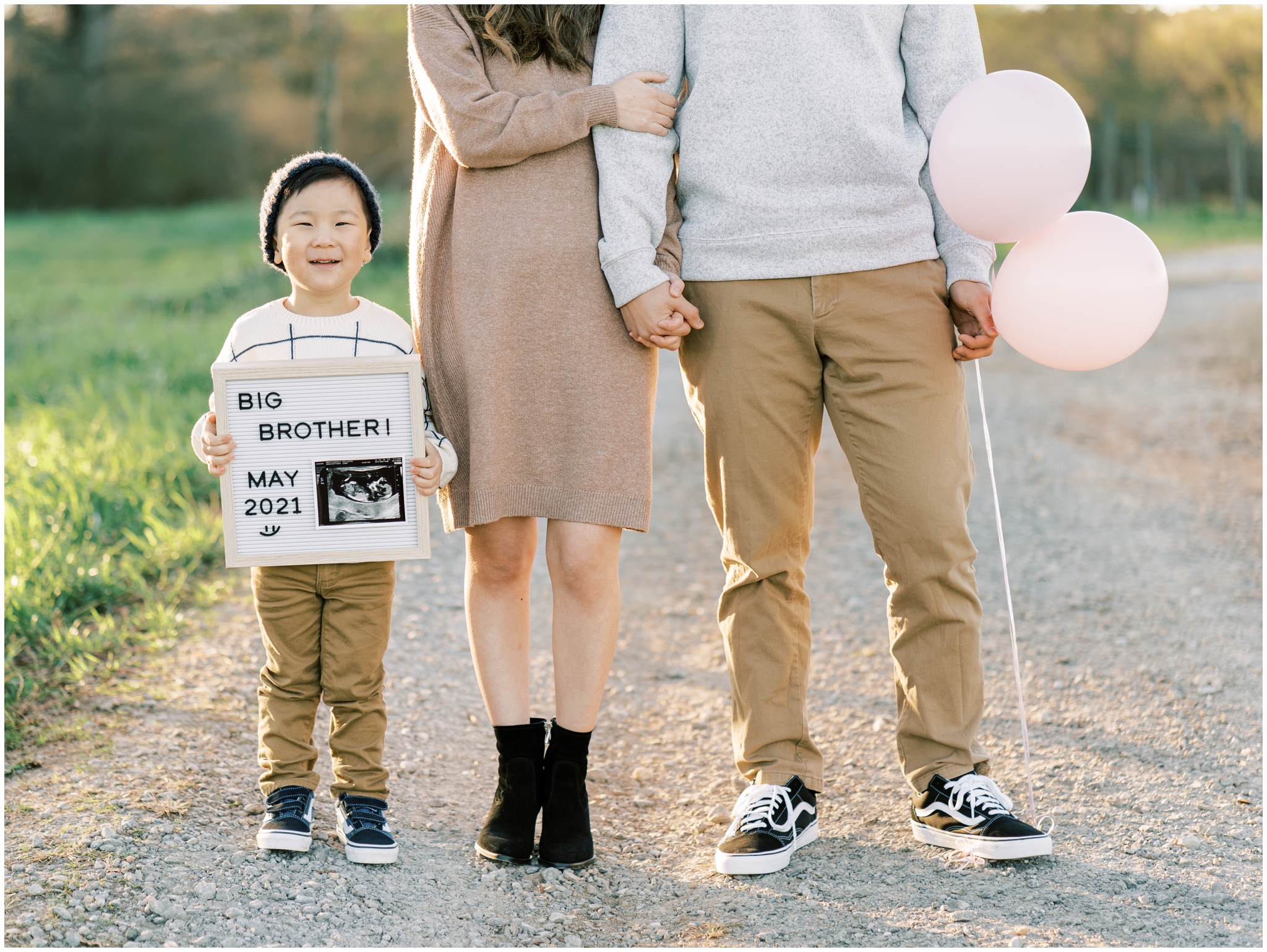 The sweetest baby announcement photo ever in Cumming, GA