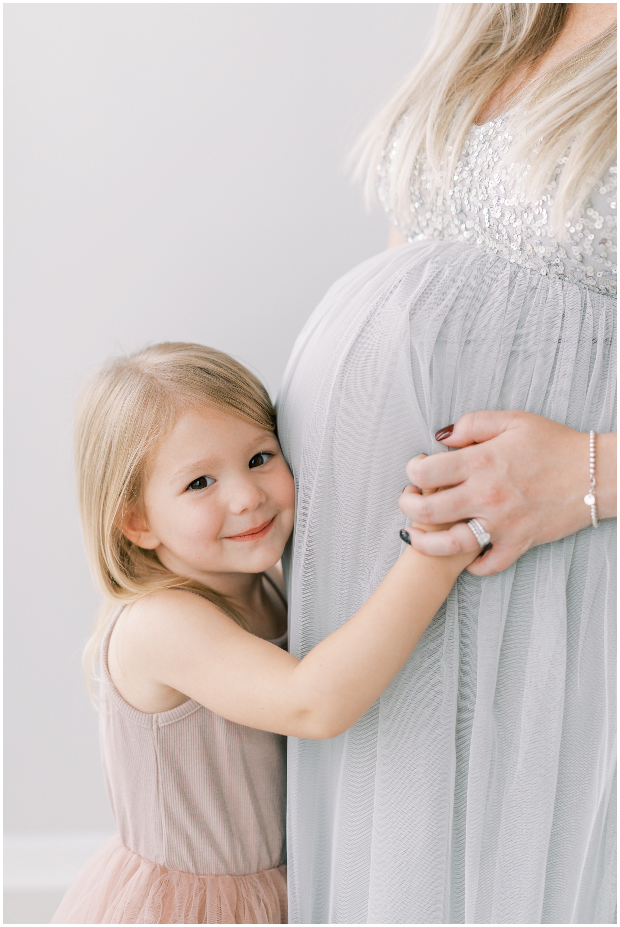 mother and daughter studio maternity photo atlanta