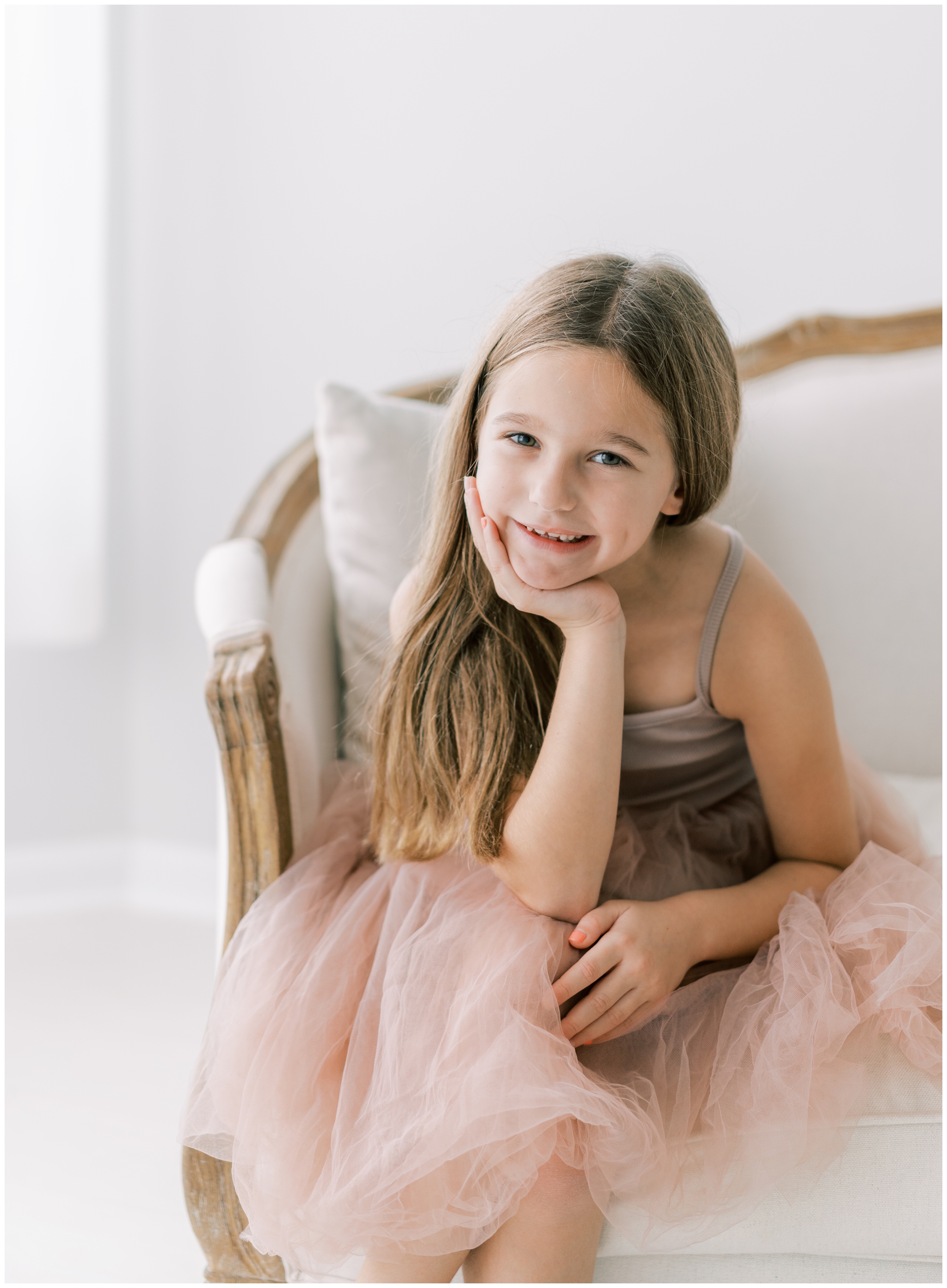 natural child portrait in atlanta studio