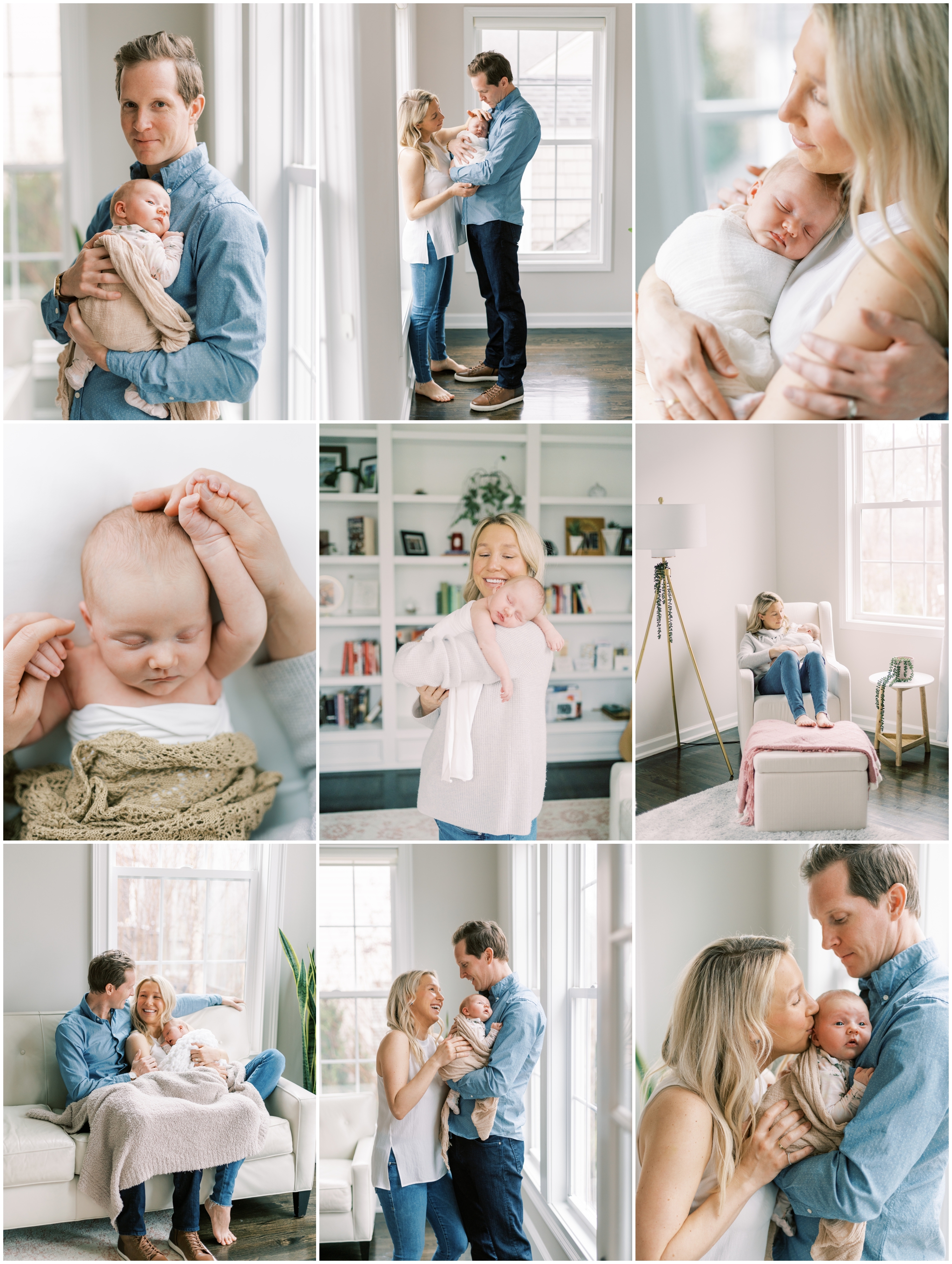 natural lifestyle film newborn session in roswell ga