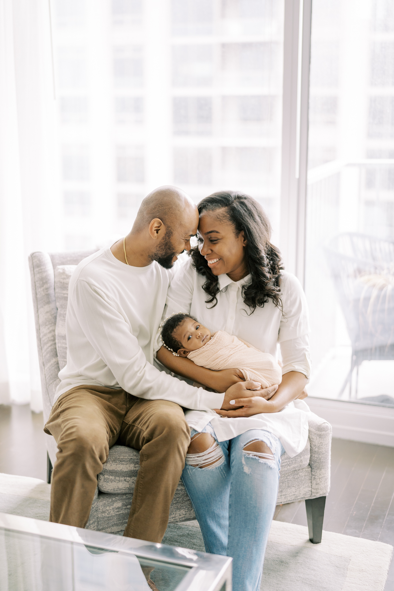 buckhead newborn photos in the home