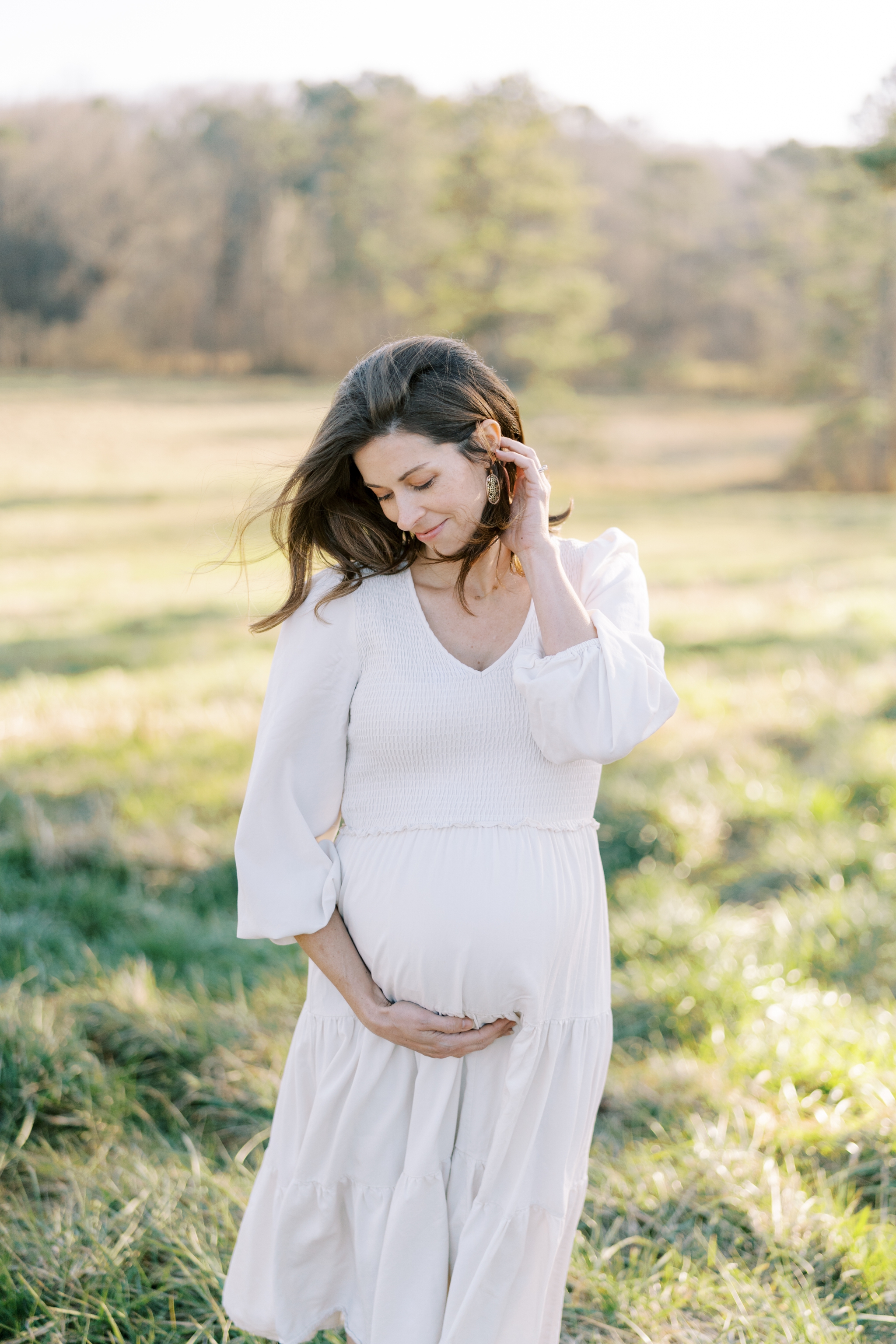 Natural Outdoor Maternity and Family Photos near Alpharetta, GA