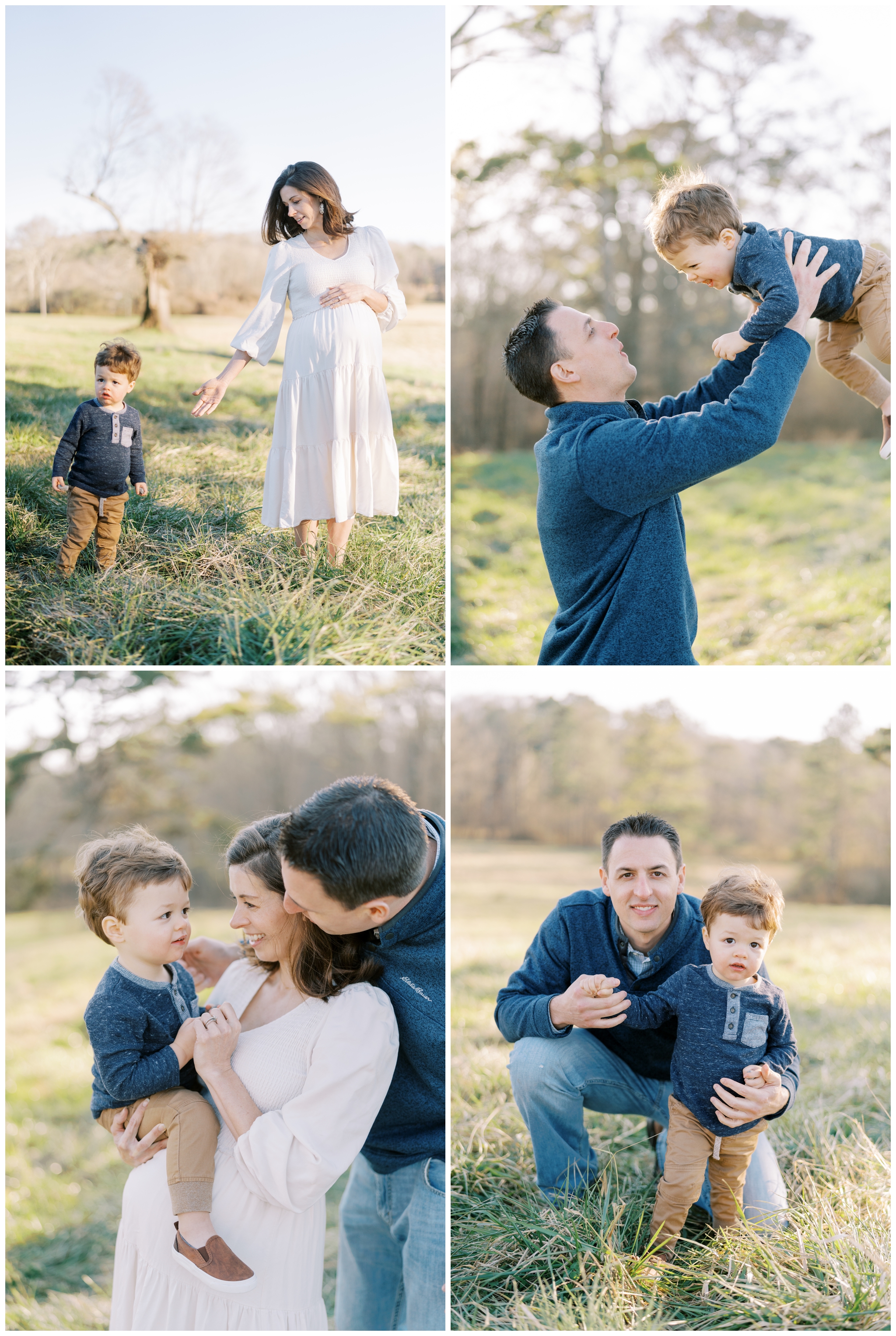 Natural Outdoor Maternity and Family Photos near Alpharetta, GA