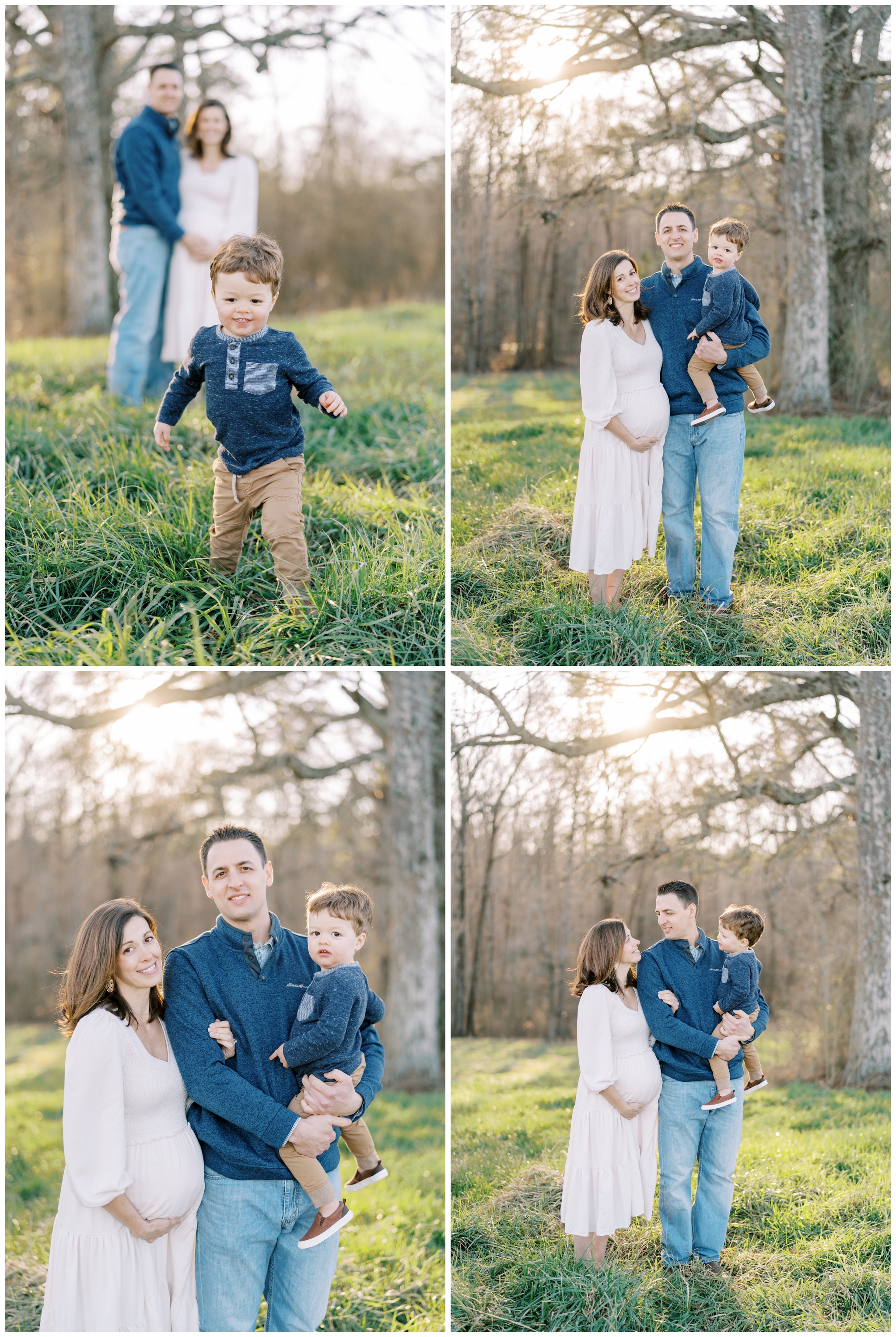 Natural Outdoor Maternity and Family Photos near Alpharetta, GA