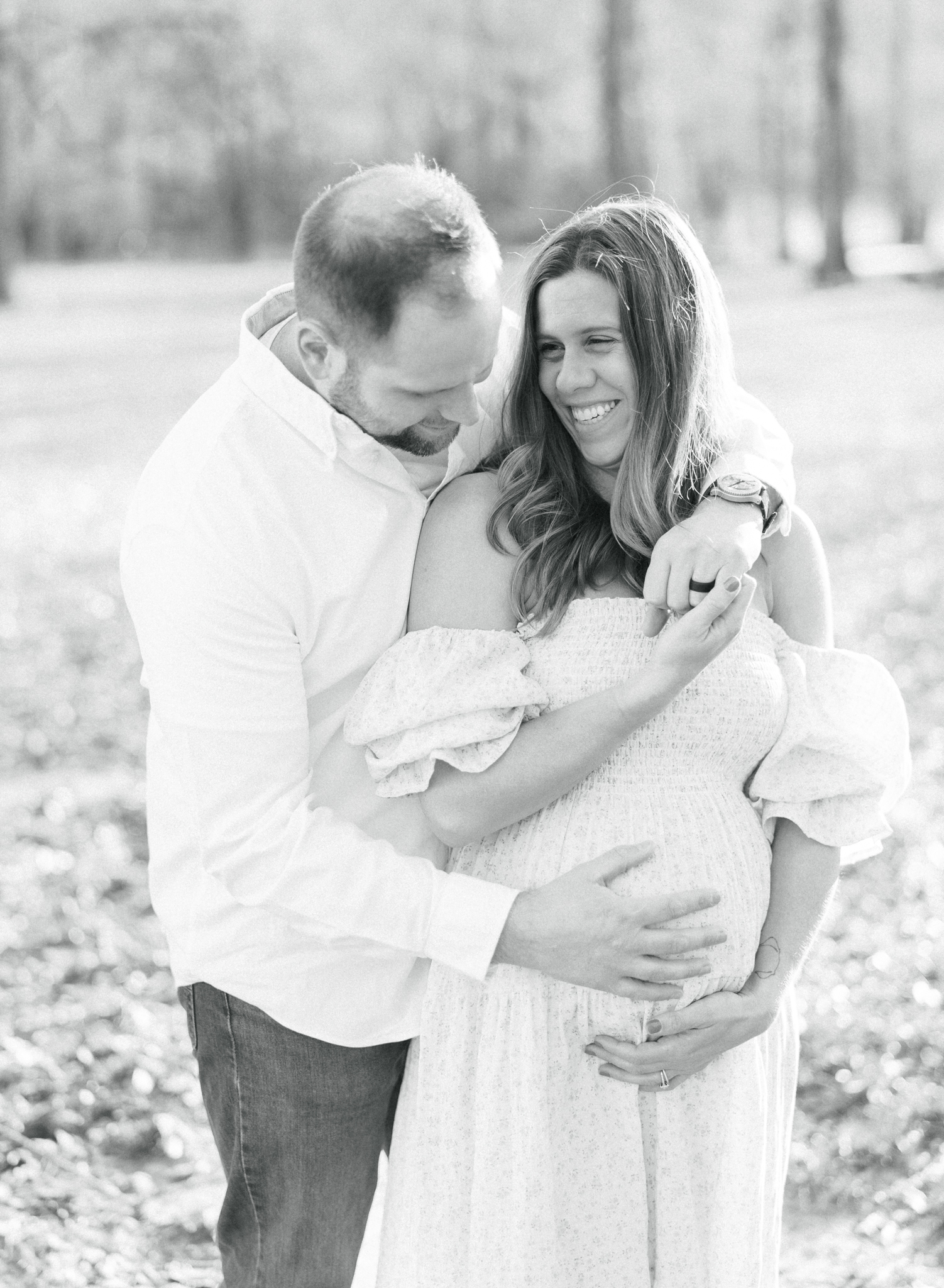 Outdoor maternity photos by Cumming GA maternity photographer Christine Clements