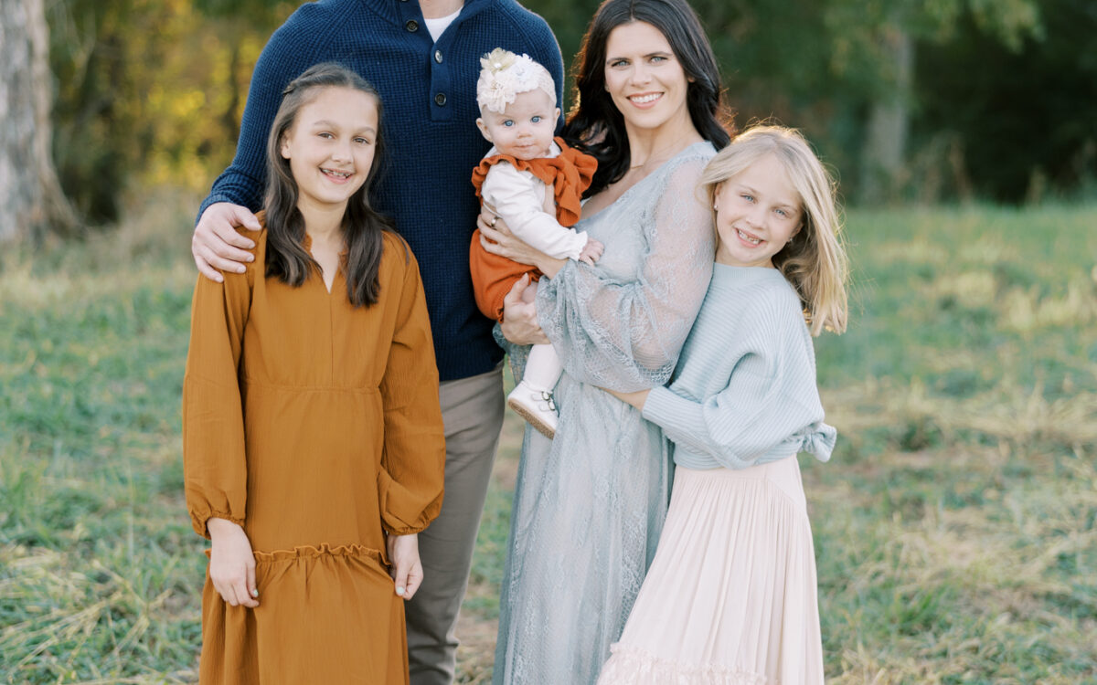 North Atlanta Family Photography | Vibrant Outdoor Family Photos at Sunset