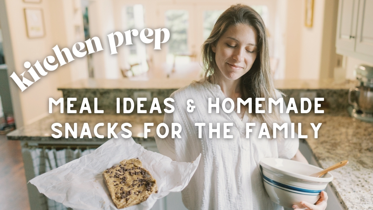Homemade Snacks & Meal Ideas for the Family - recipes and grocery list